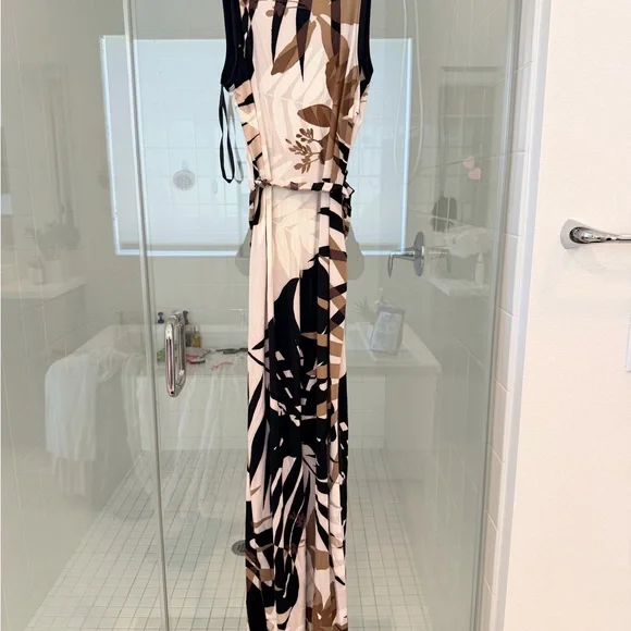 JLUXLABEL Zebra Print Maxi Dress - Black, Brown, Cream - Picture 4 of 5